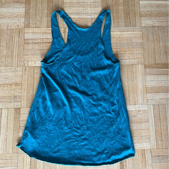 American Apparel All My Sistas Love Me Turquoise Tank Top - Picture 5 of 5